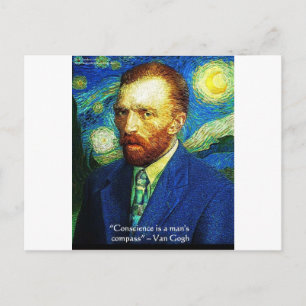 Van Gogh "Gewetenskompas" Citaat Cadeaus T-shirts Briefkaart