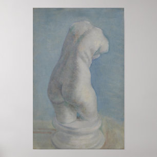 Van Gogh Gipsen Torso - Blauwe Klassieke Kunst Poster