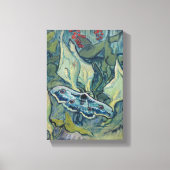 Van Gogh  Great Peacock Moth Canvas Afdruk (Voorkant)