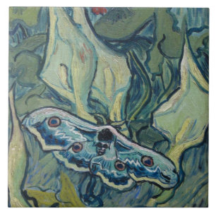 Van Gogh Great Peacock Moth Tegeltje