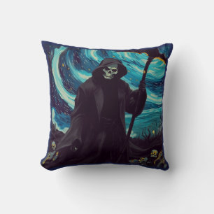 Van Gogh Grim Reaper Dag en Nacht Kussen