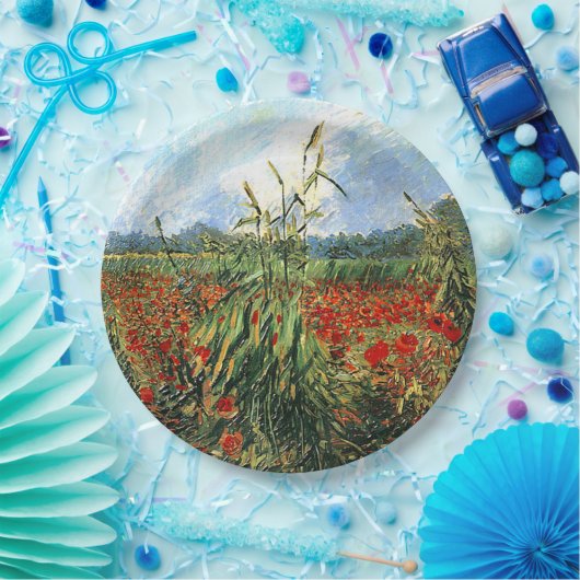 Van Gogh - Groene oorlogen van tarwe Papieren Bordje (Feest)