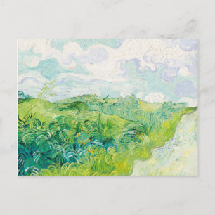 Van Gogh. Groene Wheat Fields auvers. Impressionis Briefkaart