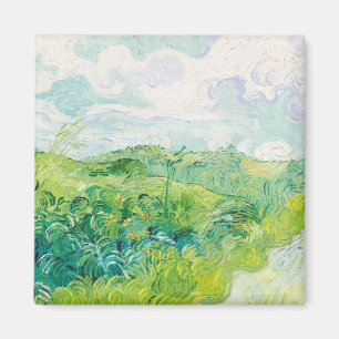 Van Gogh. Groene Wheat Fields auvers. Impressionis Magneet
