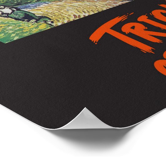 Van Gogh Halloween Trick or treat Poster (Hoek)