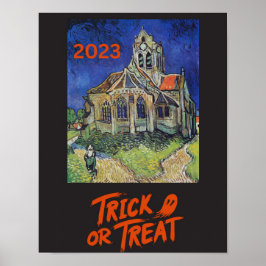 Van Gogh Halloween Trick or treat Poster