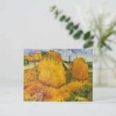 Van Gogh - Haystacks in Provence Briefkaart (Staand voorkant)