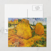 Van Gogh - Haystacks in Provence Briefkaart (Voorkant / Achterkant)