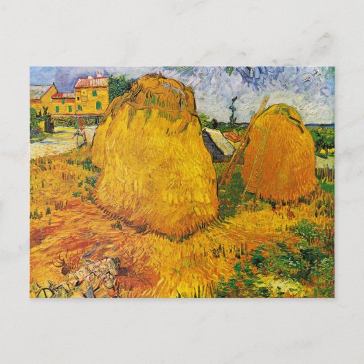 Van Gogh - Haystacks in Provence Briefkaart (Voorkant)