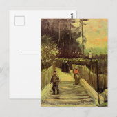 Van Gogh - Hellend pad in Montmarte Briefkaart (Voorkant / Achterkant)
