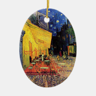Van Gogh het Fijne Art. Cafe van het Terras (F467) Keramisch Ornament