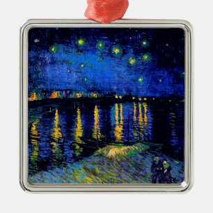 Van Gogh het Fijne Art. van de Sterrennacht van de Metalen Ornament