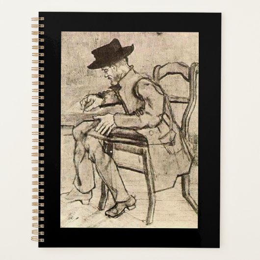 Van Gogh - Homme Écrivant, Face À Gauche, (Devant)