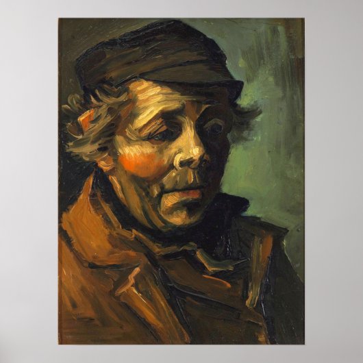 Van Gogh - hoofd van een boer Poster (Voorkant)