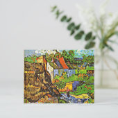 Van Gogh - Huizen in Auvers - 2 Briefkaart (Staand voorkant)