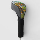 Van Gogh - Huizen in Auvers Golfheadcover (Schuin)