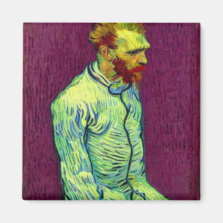Van Gogh in open dwangbuis - Wine Red Magneet