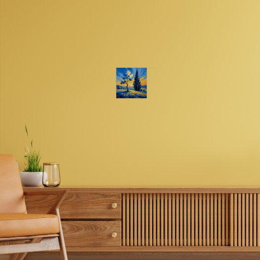 Van Gogh Inspired Landscape Poster (Woonkamer 2)