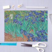 Van Gogh Iopen. Blauwe florale impressionisme Tissuepapier (Craft)