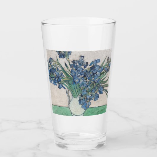 Van Gogh Iris Vaas Schilderij Impressionisme Glas (Voorkant)