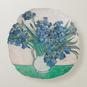 Van Gogh Iris Vaas Schilderij Impressionisme Rond Kussen