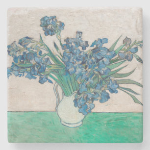 Van Gogh Iris Vaas Schilderij Impressionisme Stenen Onderzetter