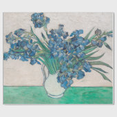 Van Gogh Iris Vase Schilderend Impressionisme Cadeaupapier (Vlak)