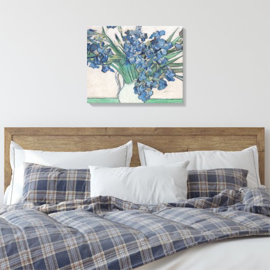 Van Gogh Iris Vase Schilderend Impressionisme Canvas Afdruk (Insitu (Slaapkamer))