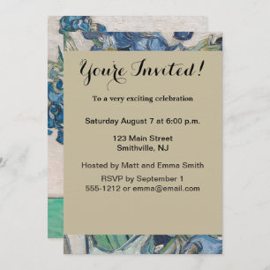 Van Gogh Iris Vase Schilderend Impressionisme Kaart