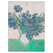 Van Gogh Iris Vase Schilderend Impressionisme Klembord (Achterkant)