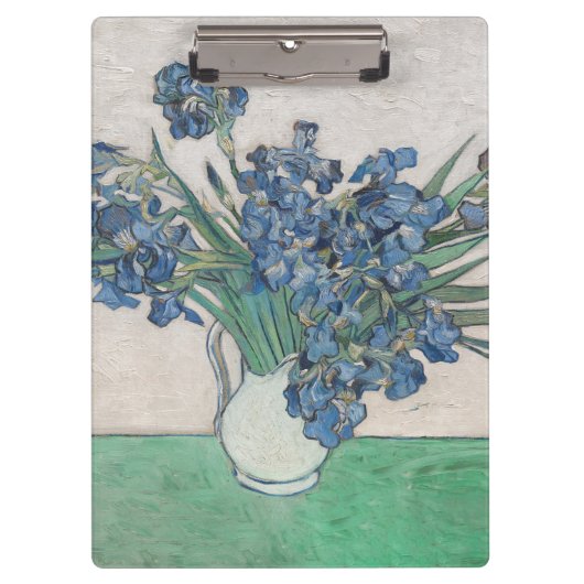 Van Gogh Iris Vase Schilderend Impressionisme Klembord (Voorkant)