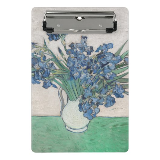 Van Gogh Iris Vase Schilderend Impressionisme Mini Klembord (Voorkant)
