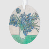 Van Gogh Iris Vase Schilderend Impressionisme Ornament (voorkant)