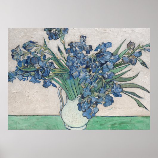 Van Gogh Iris Vase Schilderend Impressionisme Poster (Voorkant)