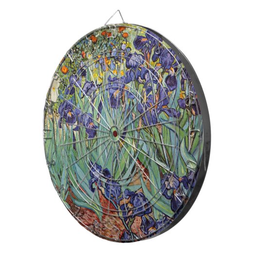 Van Gogh Irise Impressionist Painting Dartbord (Voorkant Rechts)