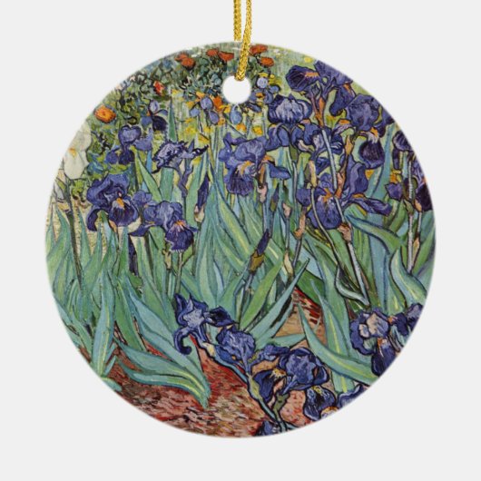 Van Gogh Irise Impressionist Painting Keramisch Ornament (Voorkant)