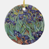 Van Gogh Irise Impressionist Painting Keramisch Ornament (Achterkant)