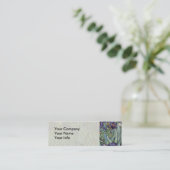 Van Gogh Irise Impressionist Painting Mini Visitekaartje (Staand voorkant)