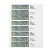 Van Gogh Irise Impressionist Painting Omwikkelbaar Adreslabel (Vel)