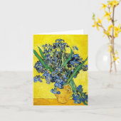 Van Gogh irise la carte de note (Fleur jaune)