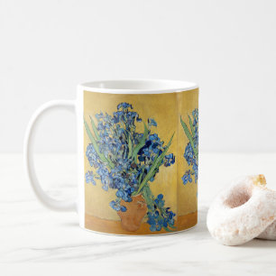 Van Gogh Irise Vase Blue Flowers Bouquet Fine Art Koffiemok