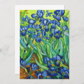 Van Gogh Irises Aankondiging (Voorkant / Achterkant)