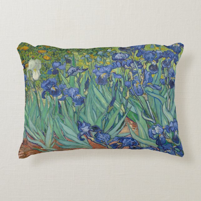 Van Gogh  Irises Accent Kussen (Voorkant)