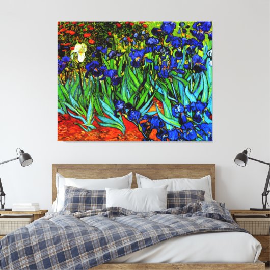 Van Gogh - Irises Canvas Afdruk (Insitu (Slaapkamer))