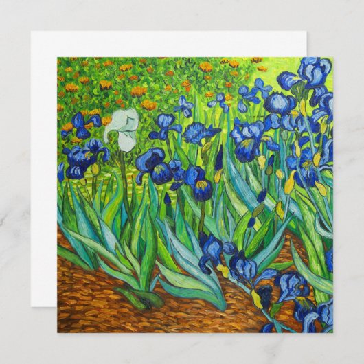 Van Gogh Irises Card (Voorkant / Achterkant)