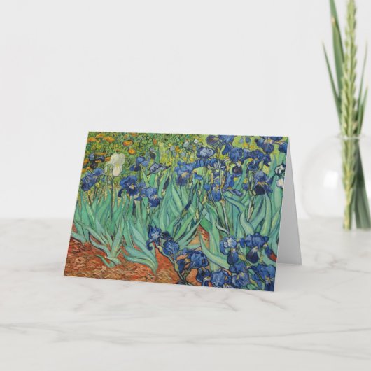 Van Gogh Irises, Carte pour notes (Devant)
