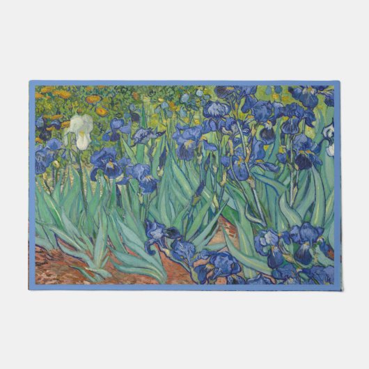 Van Gogh Irises Deurmat (Voorkant)