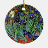 Van Gogh Irises (F608)  Fine Art Keramisch Ornament (Voorkant)