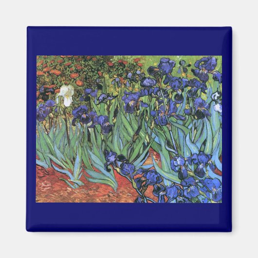 Van Gogh Irises (F608)  Fine Art Magneet (Voorkant)