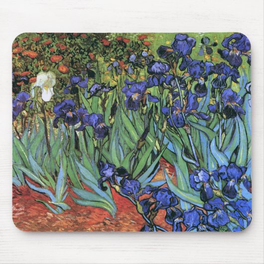 Van Gogh Irises (F608)  Fine Art Muismat (Voorkant)